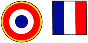 Опознавательные знаки военных самолётов (по состоянию на конец 1980‑х гг.). Франция.