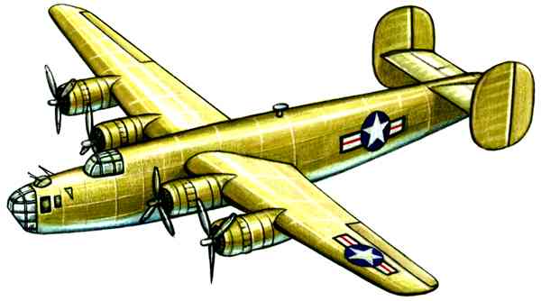 Бомбардировщик Консолидейтед B‑24 «Либерейтор» (США).
