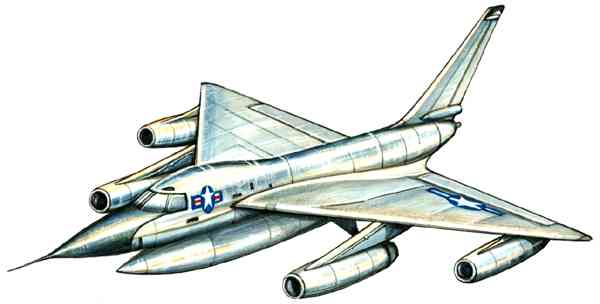 Бомбардировщик Конвэр B‑58 «Хаслер» (США).