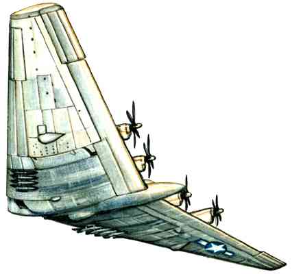 Экспериментальный бомбардировщик Нортроп XB‑35 (США).