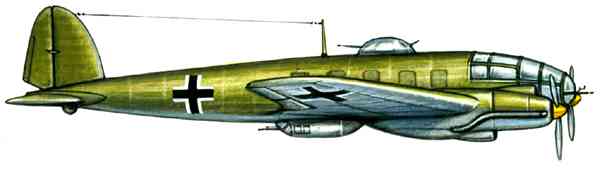 Бомбардировщик Хейнкель He111 (Германия).