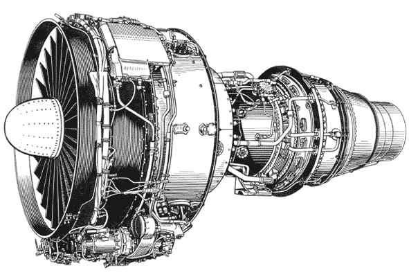 Турбореактивный двухконтурный двигатель Д-36.