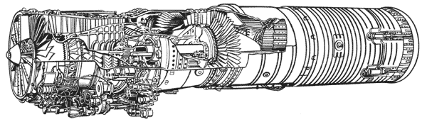 Турбореактивный двигатель АЛ-7Ф-1.