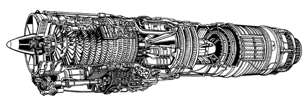 Турбореактивный двигатель АЛ-21Ф-3.
