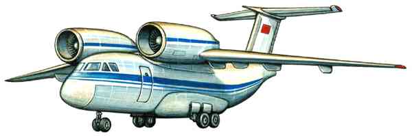 Транспортный самолёт укороченного взлёта и посадки Ан‑72.