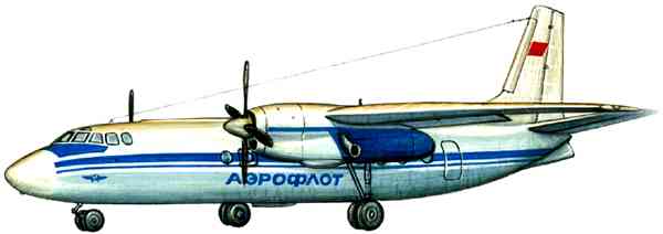 Пассажирский самолёт Ан‑24.