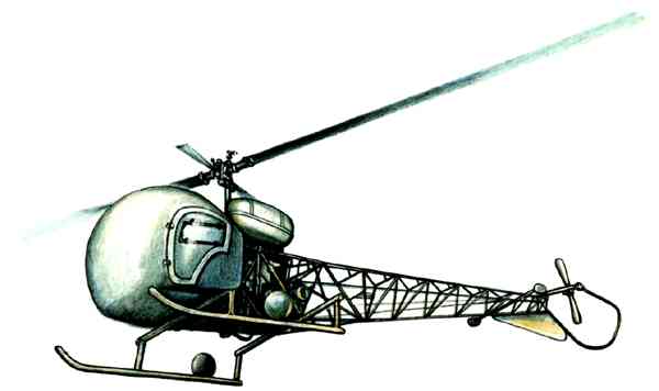Многоцелевой вертолёт Белл 47 (США).