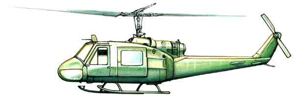 Многоцелевой вертолёт Белл UH‑1 «Ирокез» (США).