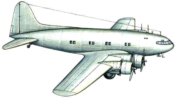 Пассажирский самолёт Боинг 307 (США).
