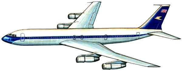 Пассажирский самолёт Боинг 707 (США).