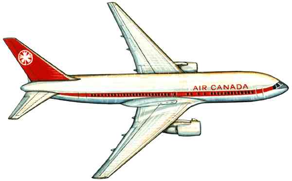 Пассажирский самолёт Боинг 767 (США).