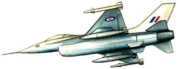 Истребитель Дженерал дайнемикс F‑16 «Файтинг фолкон» (США).