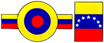 Опознавательные знаки военных самолётов (по состоянию на конец 1980‑х гг.). Венесуэла.