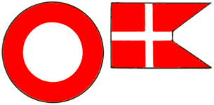 Опознавательные знаки военных самолётов (по состоянию на конец 1980‑х гг.). Дания.