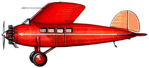 Пассажирский самолёт Локхид «Вега» (США).