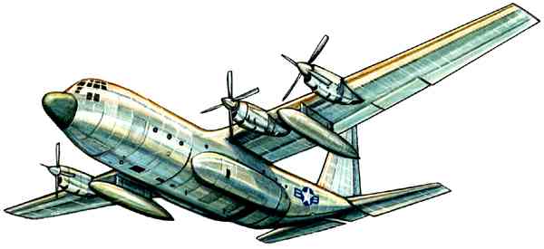 Транспортный самолёт Локхид C‑130 «Геркулес» (США).