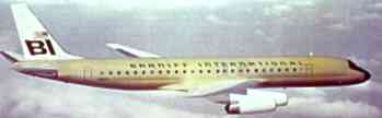 Пассажирский самолёт DC-8.