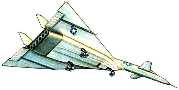 Экспериментальный бомбардировщик Норт Американ XB‑70 «Валькирия» (США).