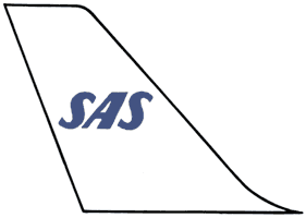 Логотип авиакомпании «САС».