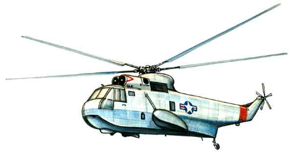 Противолодочный вертолёт Сикорский SH‑3A «Си кинг» (США).