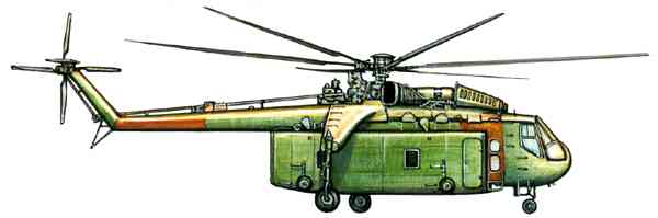 Транспортный вертолёт Сикорский CH‑54 «Скай крейн» (США).