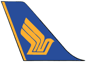 Логотип авиакомпании «Сингапур Эрлайнс».