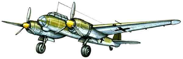 Бомбардировщик Юнкерс Ju88 (Германия).